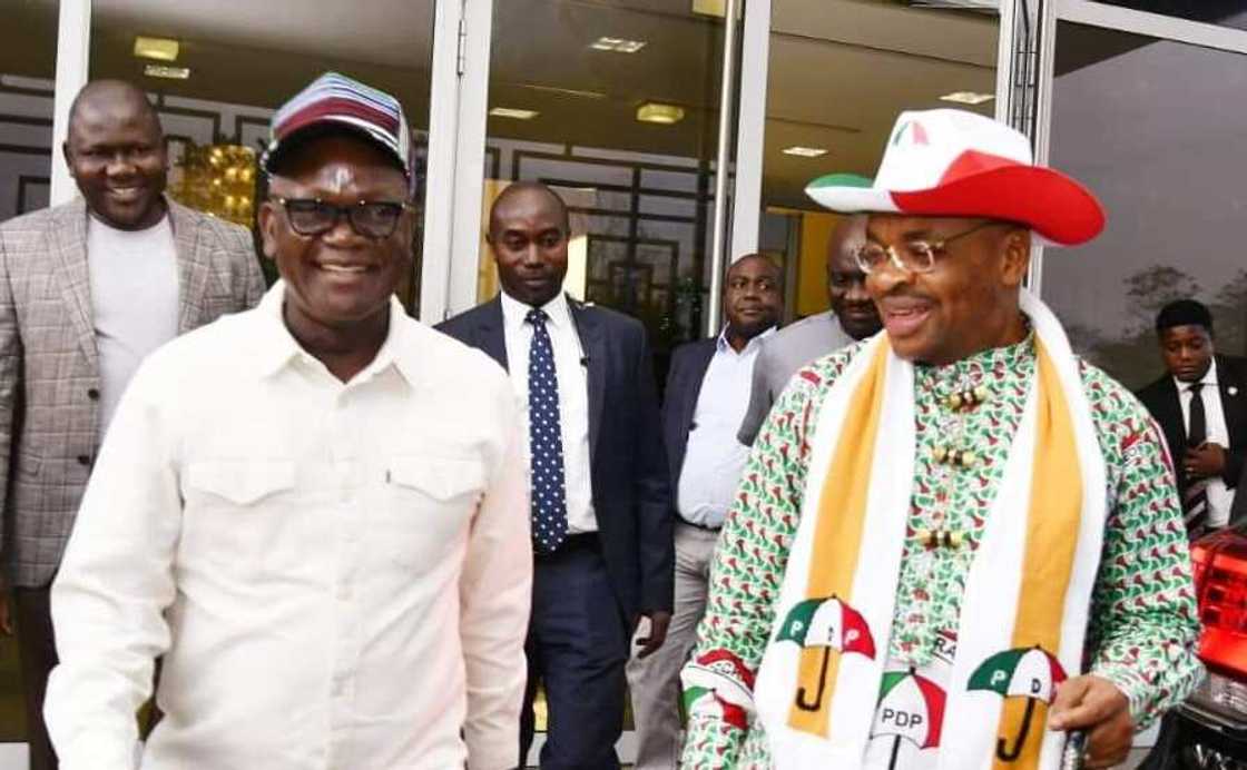 Samuel Ortom/Udom Emmanuel/Nyesom Wike/Atiku Abubakar/PDP/2023 election