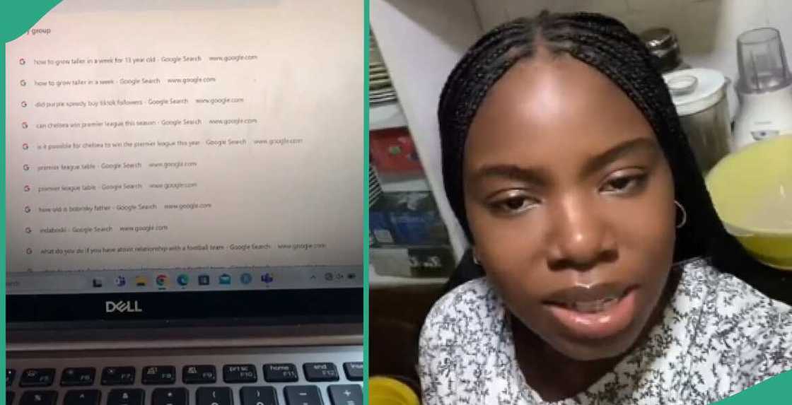 Nigerian lady goes through her 13-year-old brother's search history, shocked by her findings Nigerian lady goes through her 13-year-old brother's search history, shocked by her findings