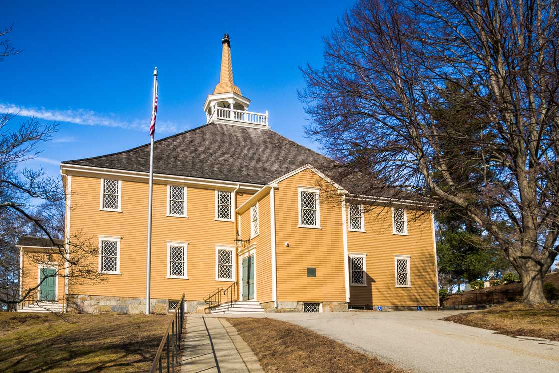 Old Ship Church in Main Street, Hingham, Massachusetts.