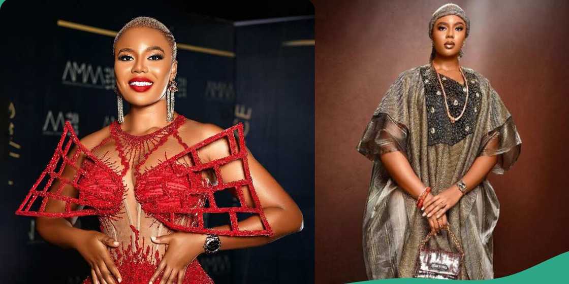 Nancy Isime glows in red Christmas outfit. Nancy Isime glows in red Christmas outfit.
