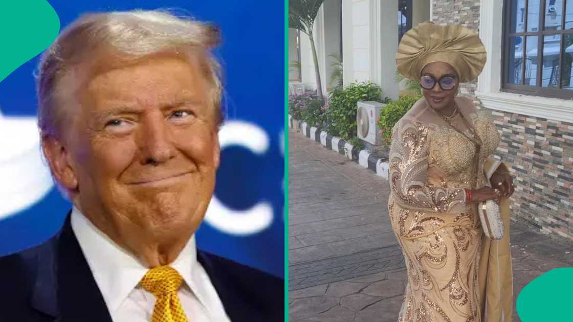 Rita Edochie celebrates Trump.