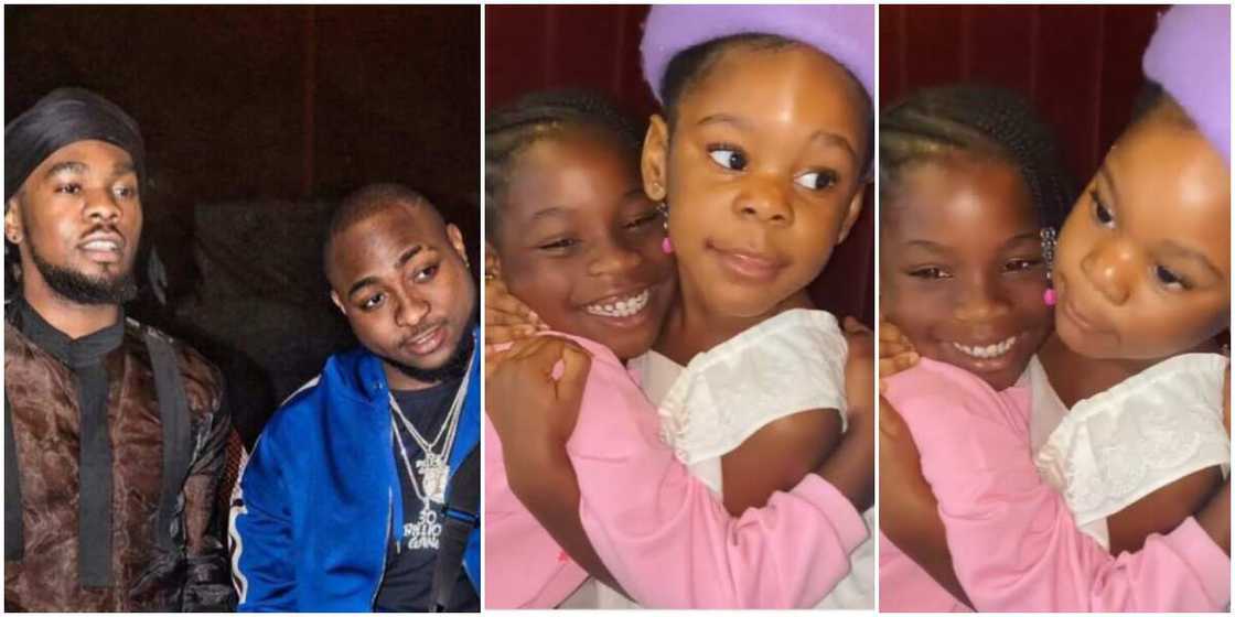 Their Fathers’ Daughters: Davido’s Imade and Patoranking’s Wilmer Hang Out, Fans Gush Over Them