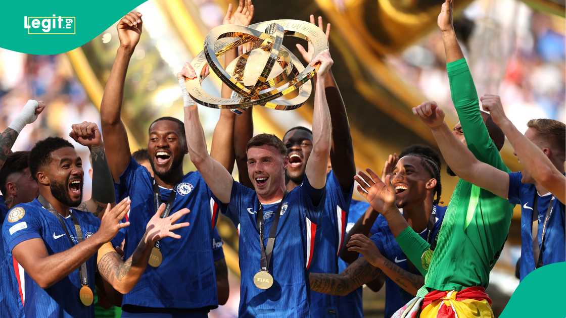 Reece James, Tosin Adarabioyo, Cole Palmer, Chelsea, FIFA Club World Cup, USA. Reece James, Tosin Adarabioyo, Cole Palmer, Chelsea, FIFA Club World Cup, USA.