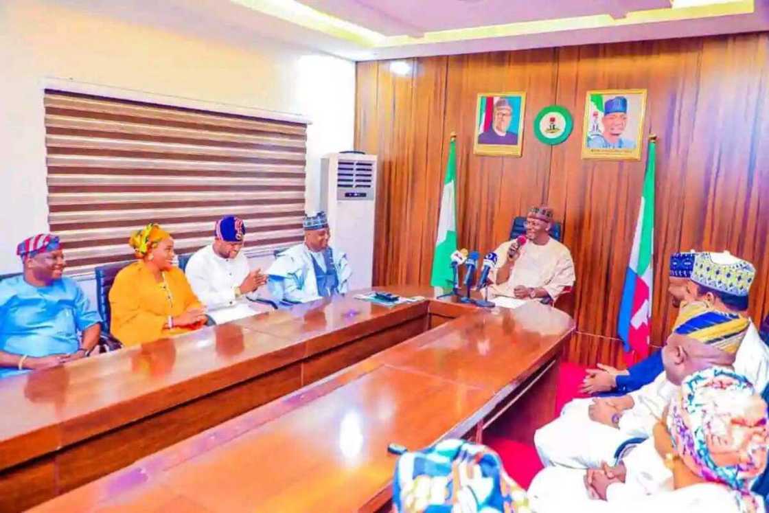 Gwamna Sule da yan takara. Gwamna Sule da yan takara.