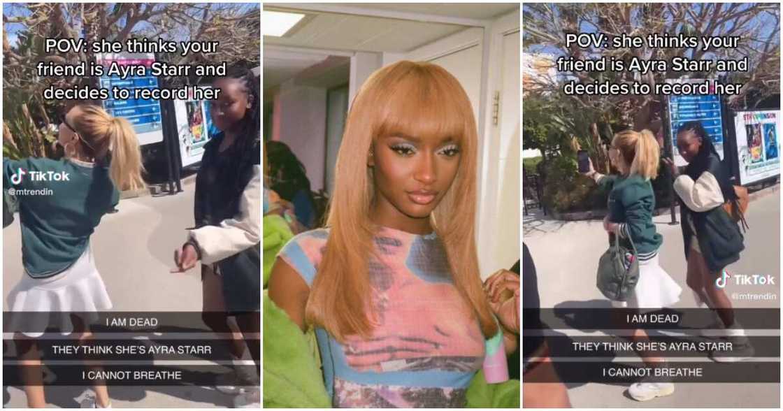 Ayra Starr lookalike deceives oyinbo fan. Ayra Starr lookalike deceives oyinbo fan.