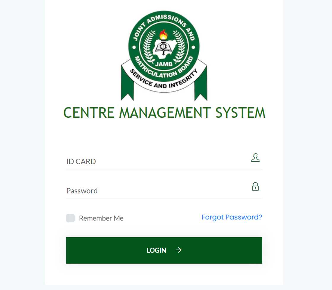 JAMB CBT log in portal