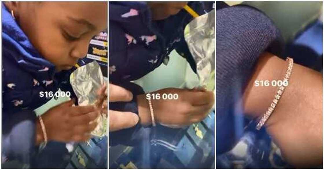 Davido buys daughter Hailey N5.8m stoned bracelet Davido buys daughter Hailey N5.8m stoned bracelet