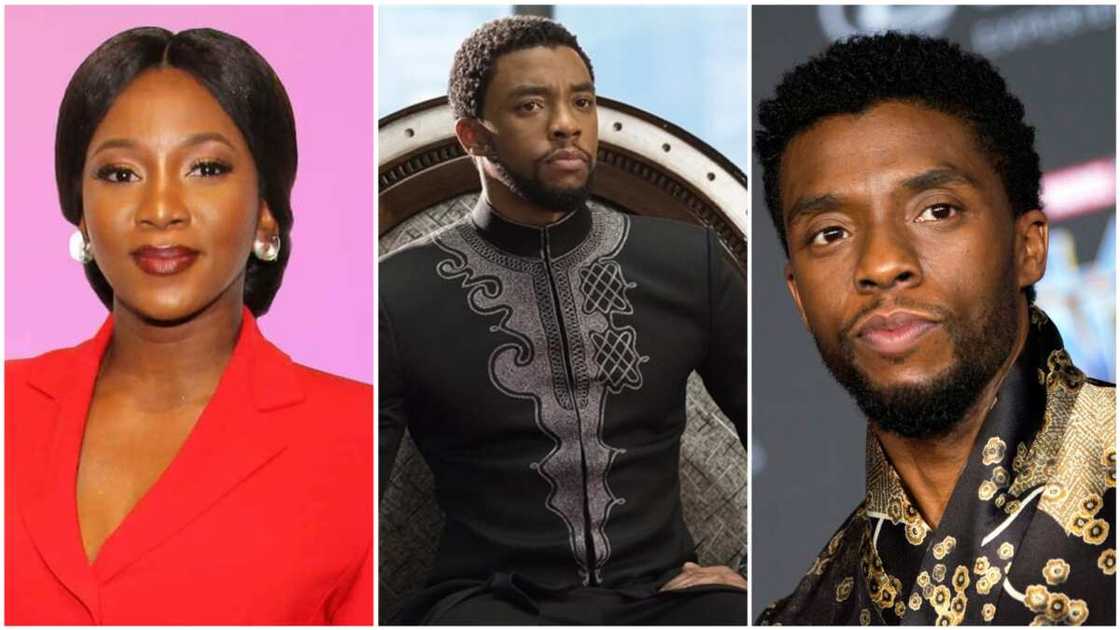 A collage showing Genevieve Nnaji and Chadwick Boseman. Photo source: Guardian/NBC News A collage showing Genevieve Nnaji and Chadwick Boseman. Photo source: Guardian/NBC News