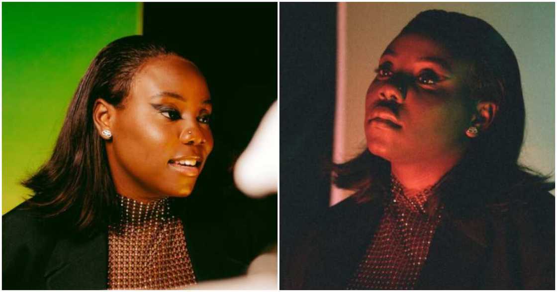 Singer Teni rocks wig, female clothing in new photos. Singer Teni rocks wig, female clothing in new photos.