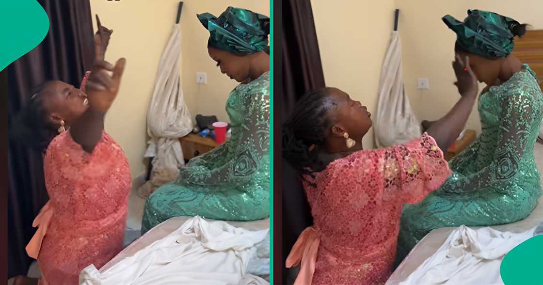 Mother-in-law cries and prays for bride who complained of sickness on wedding day Mother-in-law cries and prays for bride who complained of sickness on wedding day
