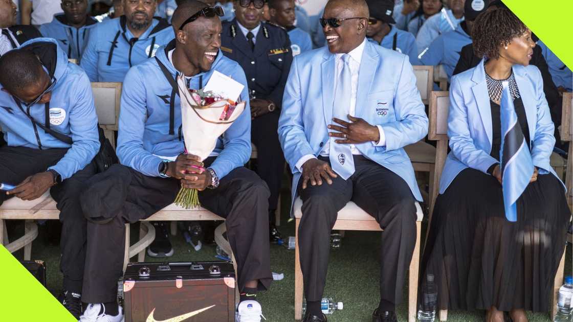 Letsile Tebogo returns to rousing welcome in Botswana after Olympics success. Letsile Tebogo returns to rousing welcome in Botswana after Olympics success.