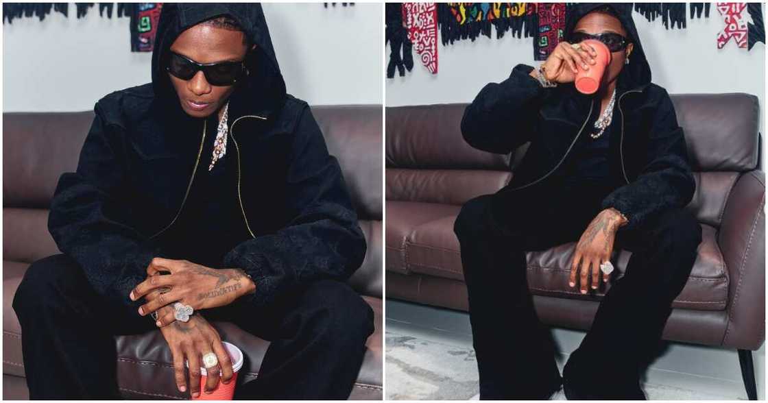 Wizkid shares Christmas photos.