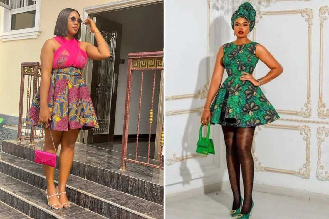 Ankara flare gown Ankara flare gown