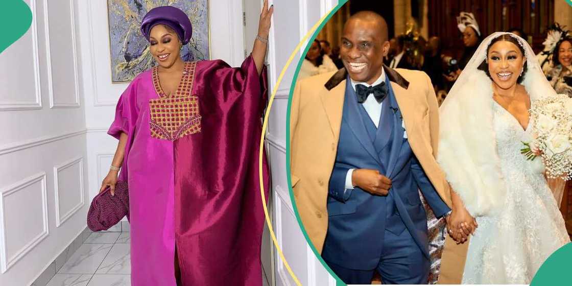 Rita Dominic and husband reportedly welcome twins. Rita Dominic and husband reportedly welcome twins.