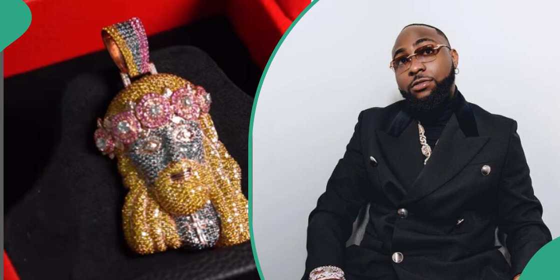 Davido splashes millions of naira on Jesus pendant Davido splashes millions of naira on Jesus pendant