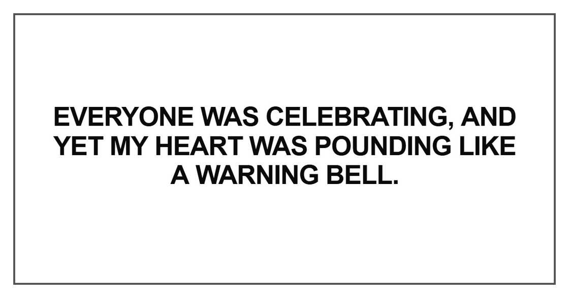 Everyone was celebrating Everyone was celebrating