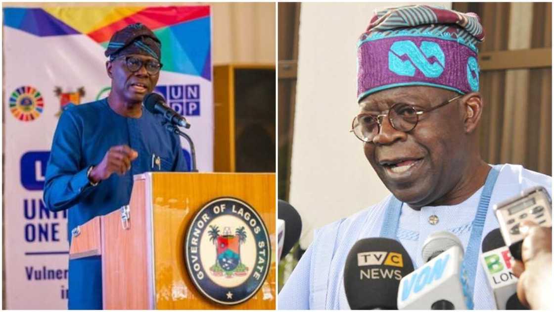 Gwamnan Legas da Bola Tinubu.