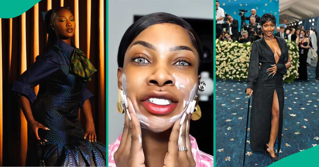 Nigerians slam Tacha over her new look as she drags Burna Boy, Tems, and Ayra Starr's outfits to the Met Gala 2025. Nigerians slam Tacha over her new look as she drags Burna Boy, Tems, and Ayra Starr's outfits to the Met Gala 2025.