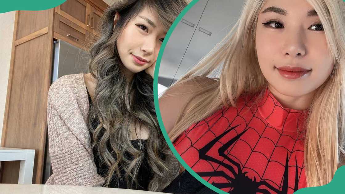 Leena Xu posing for different photos