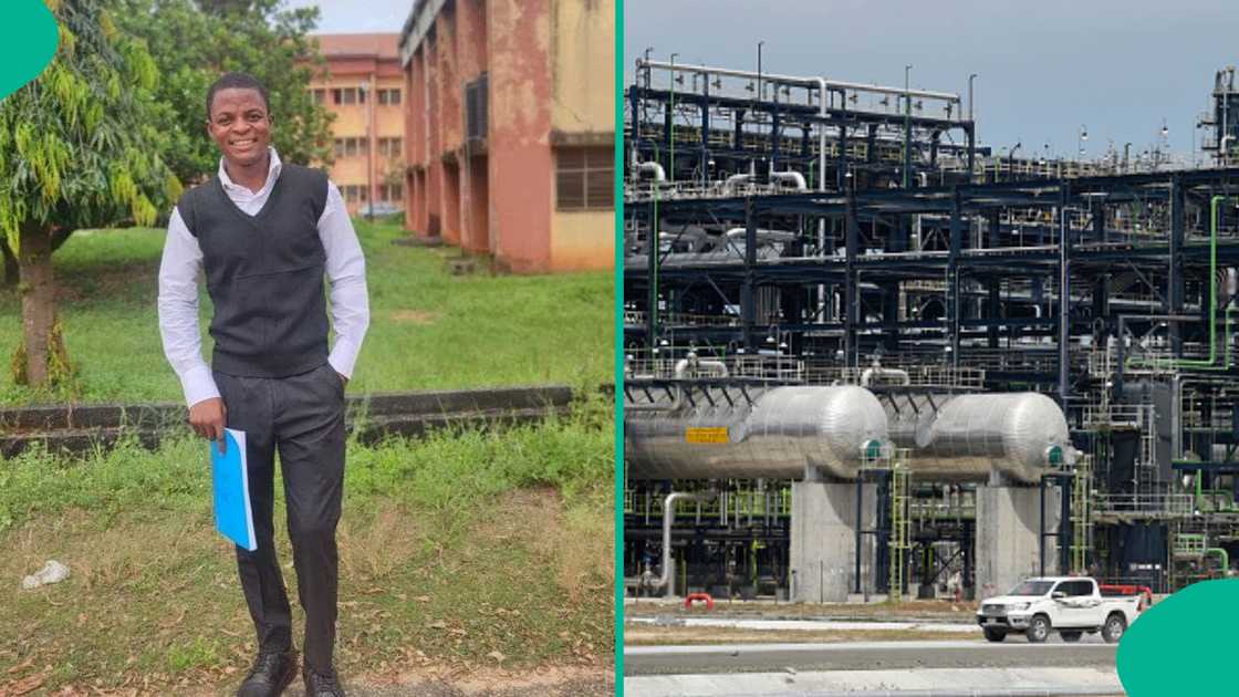 FUTO laboratory technology student who visited Dangote Refinery in Lagos reveals what impressed him the most, shares his experience