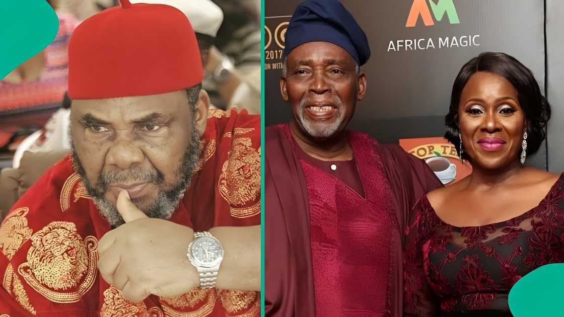 Pete Edochie breaks silence as he mourns colleague Olu Jacobs.