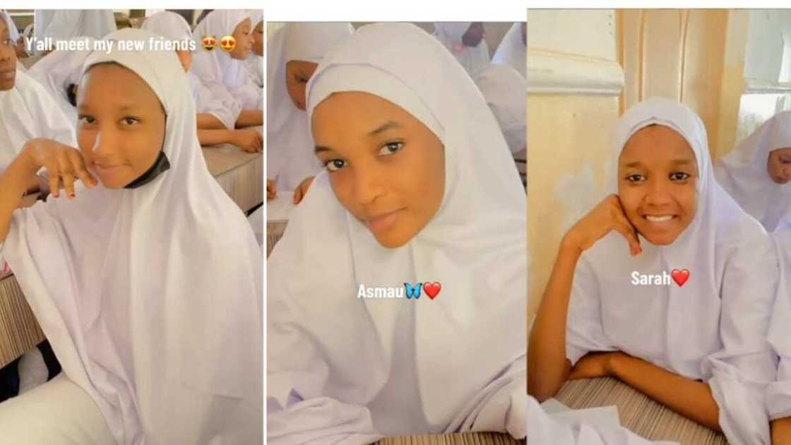 Young girl share photos of her new friends Young girl share photos of her new friends