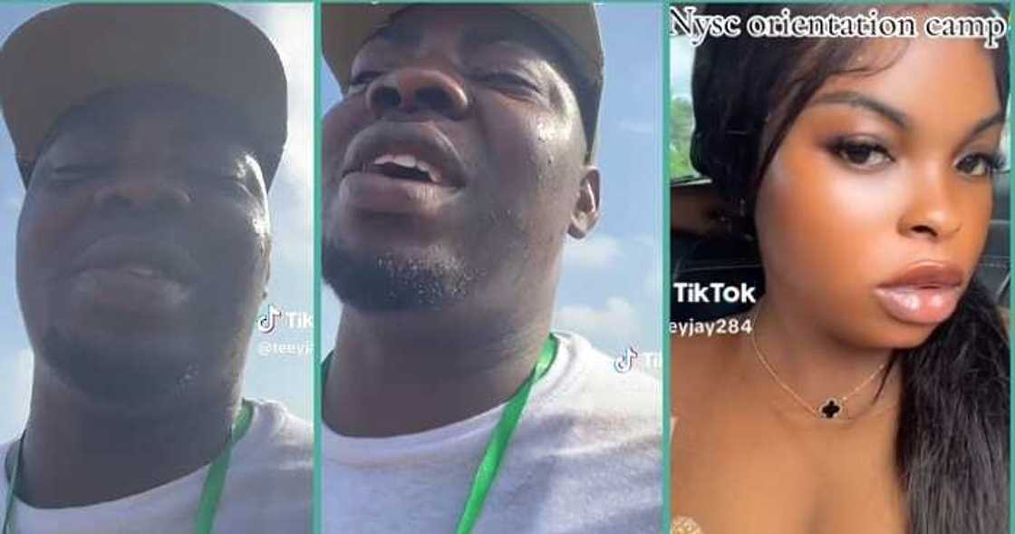 Man complains bitterly to wife about his experience at NYSC orientation camp Man complains bitterly to wife about his experience at NYSC orientation camp