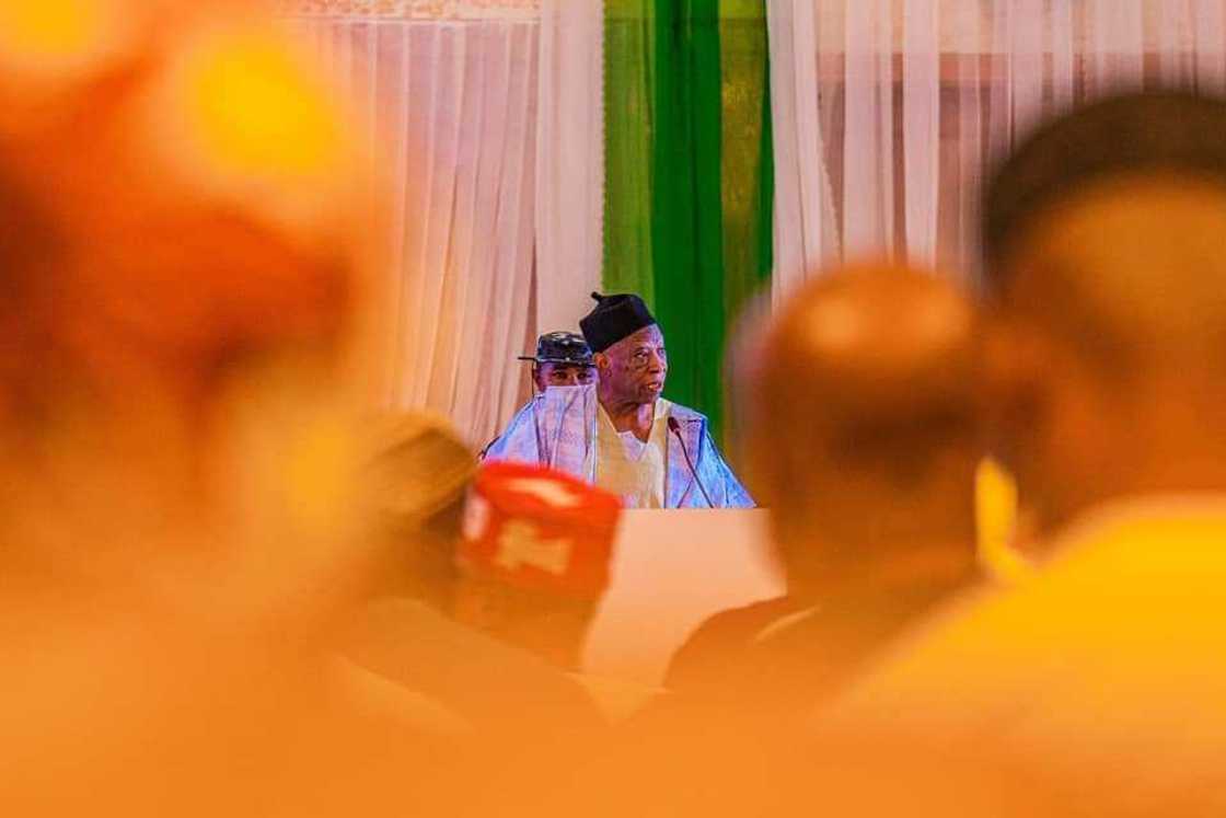 Shugaban APC na ƙasa, Abdullahi Adamu. Shugaban APC na ƙasa, Abdullahi Adamu.