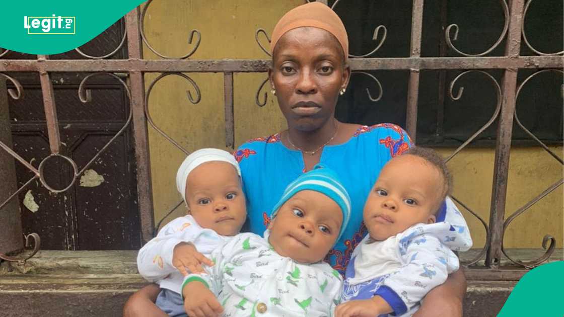 Jennifer Horsfall is caring for her triplets alone. Jennifer Horsfall is caring for her triplets alone.