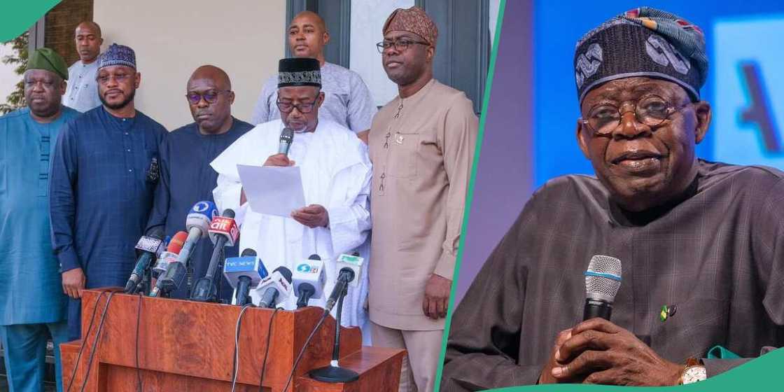 Tinubu and PDP governors Tinubu and PDP governors