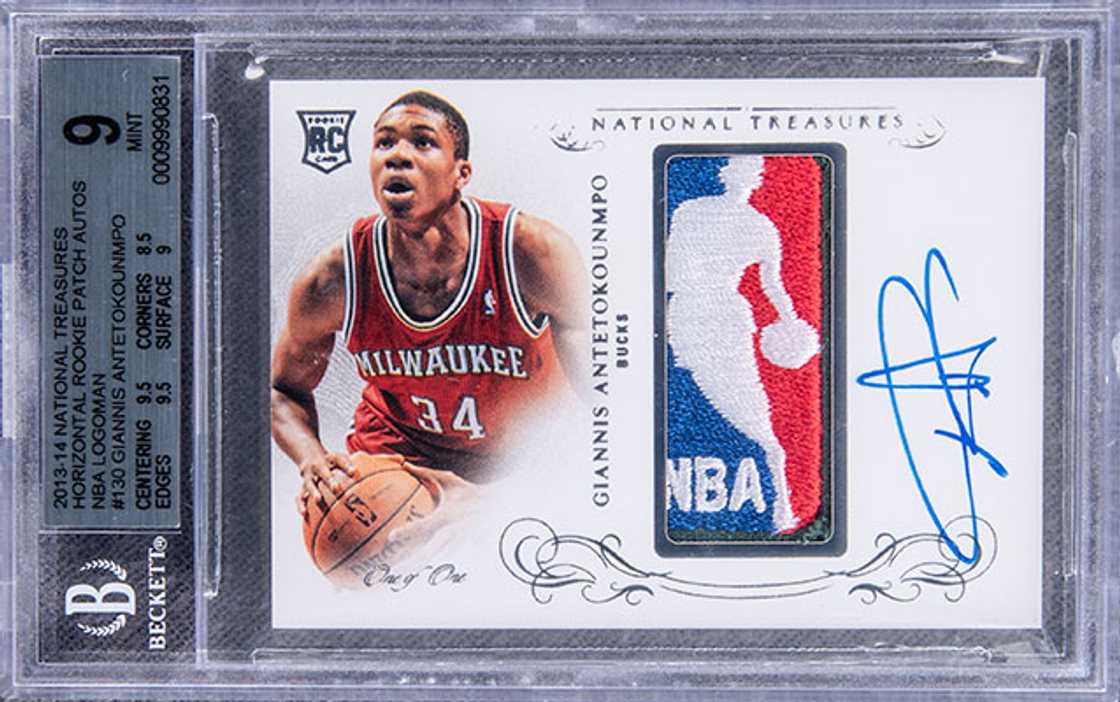 2013-14 Panini National Treasures Logoman Patch Autograph