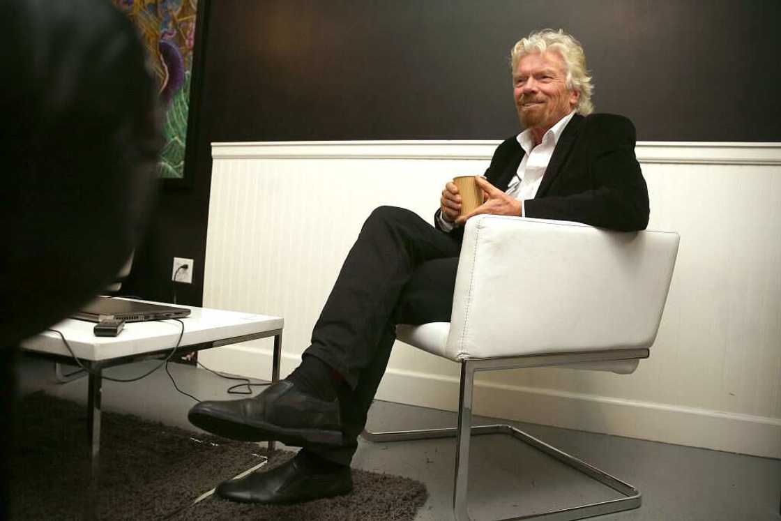 Sir Richard Charles Nicholas Branson during an interview Dow Draper Sir Richard Charles Nicholas Branson during an interview Dow Draper