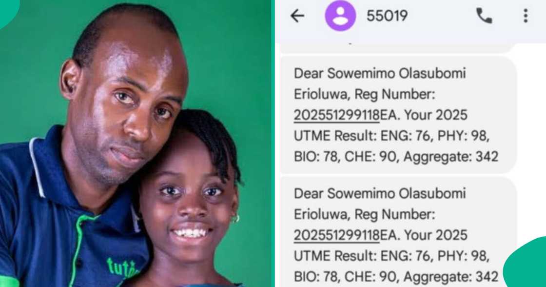 A Nigerian student, Olasubomi Sowemimo, makes headlines as she scores 342 in the 2025 UTME organised by JAMB and announces her plan to study medicine at UNILAG. A Nigerian student, Olasubomi Sowemimo, makes headlines as she scores 342 in the 2025 UTME organised by JAMB and announces her plan to study medicine at UNILAG.