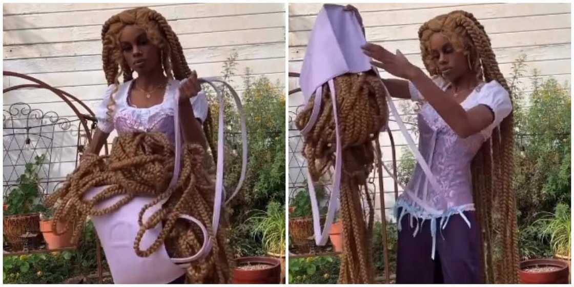 Braided hairstyle/long braids/viral video Braided hairstyle/long braids/viral video
