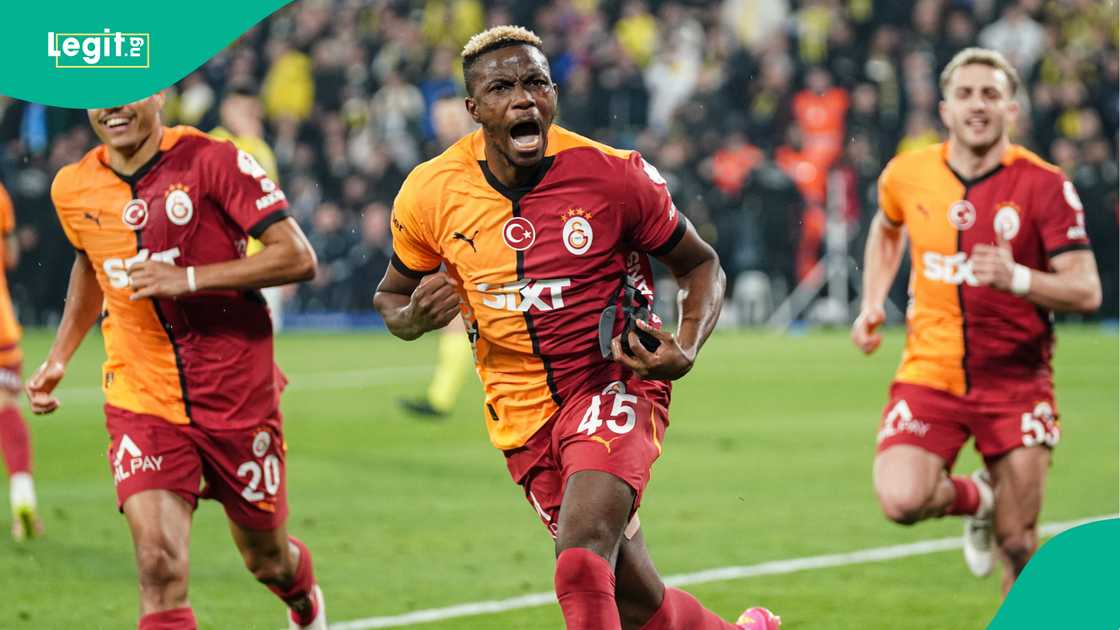Victor Osimhen, Galatasaray, Fenerbahce, Ulker Stadium, Kadikoy, Istanbul, Turikiye, Turkish Cup. Victor Osimhen, Galatasaray, Fenerbahce, Ulker Stadium, Kadikoy, Istanbul, Turikiye, Turkish Cup.