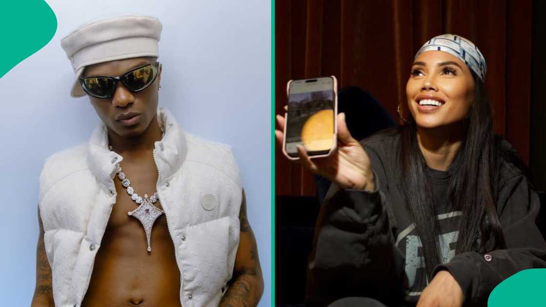 Wizkid and his lover Jada P do skincare together Wizkid and his lover Jada P do skincare together