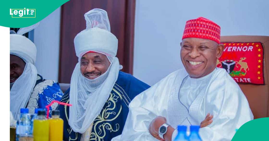 Gwamna Abba da Sanusi. Gwamna Abba da Sanusi.