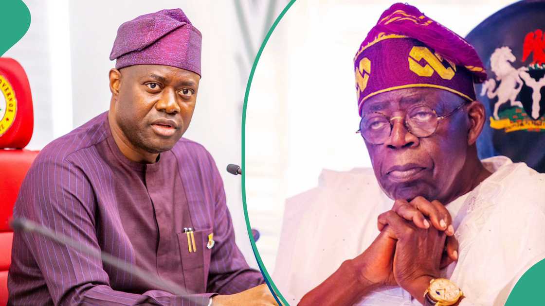 Gwamna Makinde da Bola Tinubu.