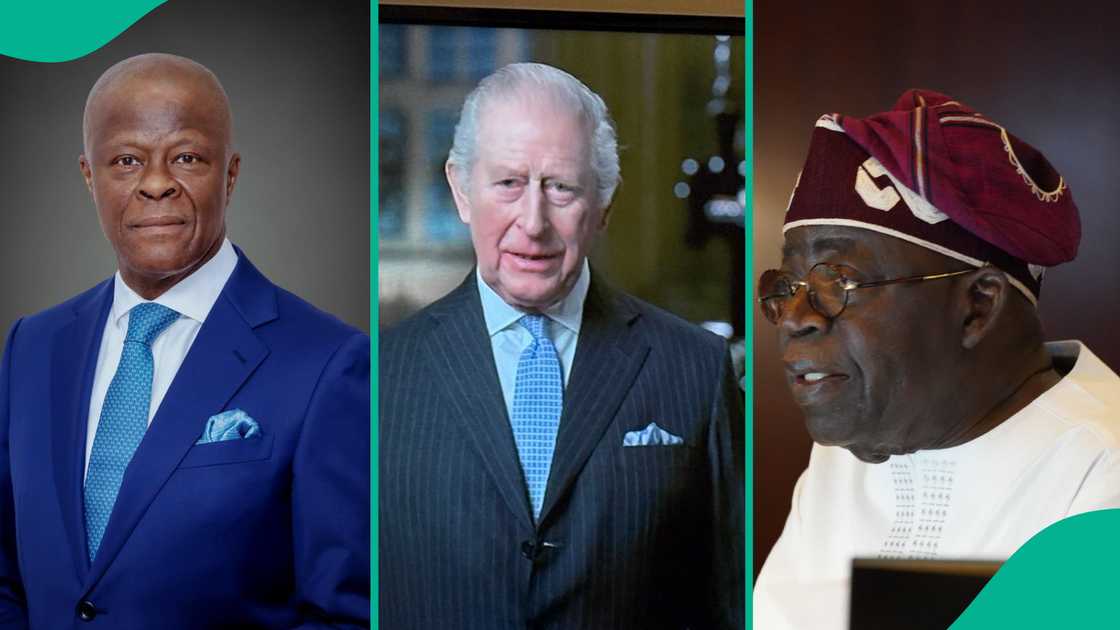 President Bola Tinubu congratulates Finance Minister Wale Edun on his Royal Victorian Order appointment by King Charles III of the UK.