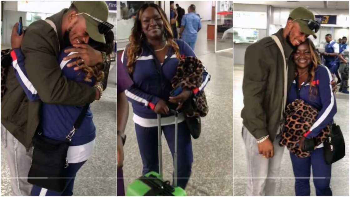 Nigeria man and his US lover reunite Nigeria man and his US lover reunite