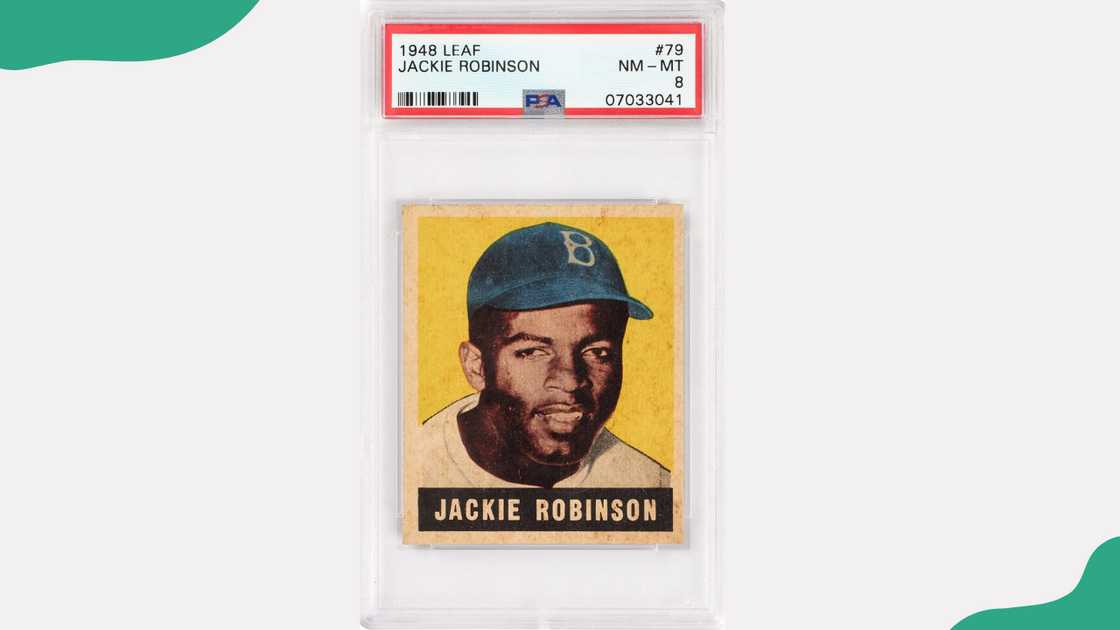 1948 Leaf #79 Jackie Robinson Rookie Card 1948 Leaf #79 Jackie Robinson Rookie Card