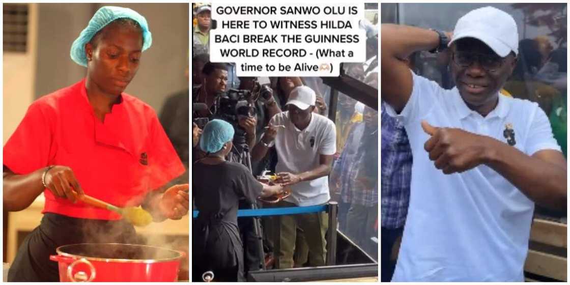 Hilda Baci/Governor Babajide Sanwo-Olu/Guinness World Record/Lagos Hilda Baci/Governor Babajide Sanwo-Olu/Guinness World Record/Lagos