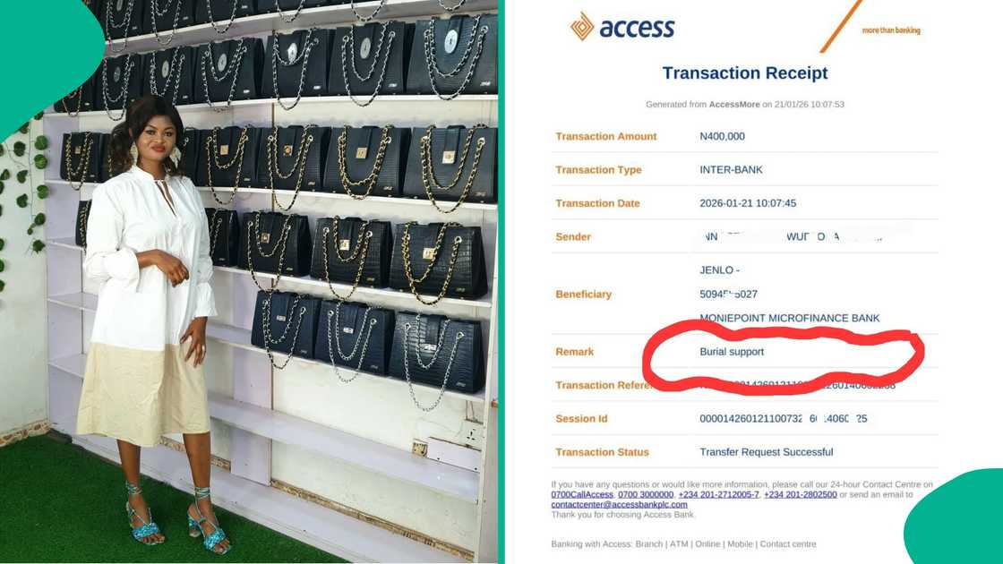 Bag designer turns down N400k credited to her account after seeing the transaction narration, displays it online Bag designer turns down N400k credited to her account after seeing the transaction narration, displays it online
