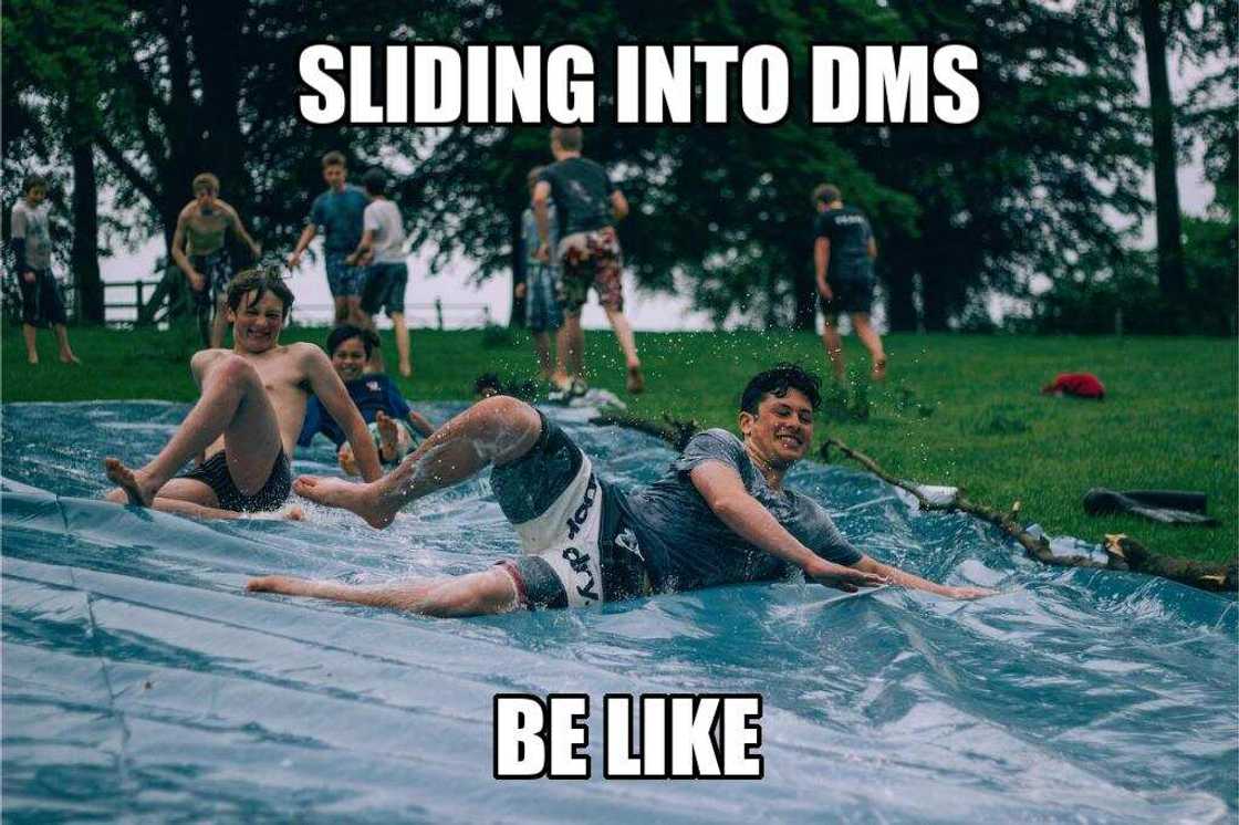 Slide into dms meme