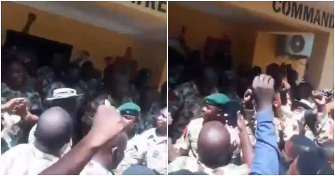 Farouk Yahaya: Video Emerges as Soldiers Rejoice at the Announcement of new Chief of Army Staff Farouk Yahaya: Video Emerges as Soldiers Rejoice at the Announcement of new Chief of Army Staff
