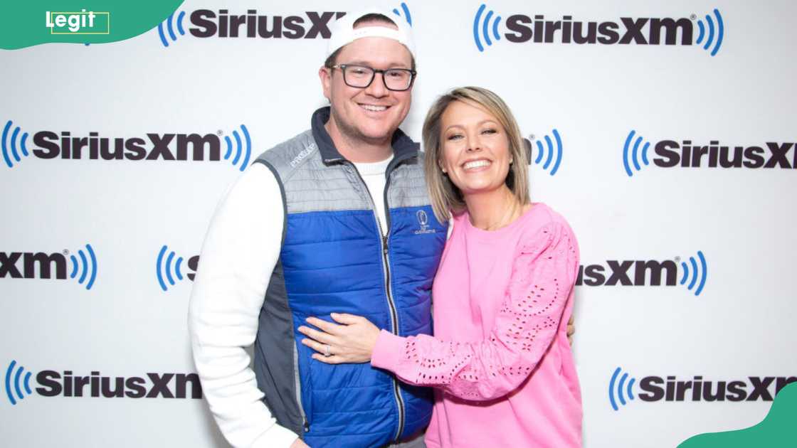 Dylan Dreyer and Brian Fichera (R) sharing a photo