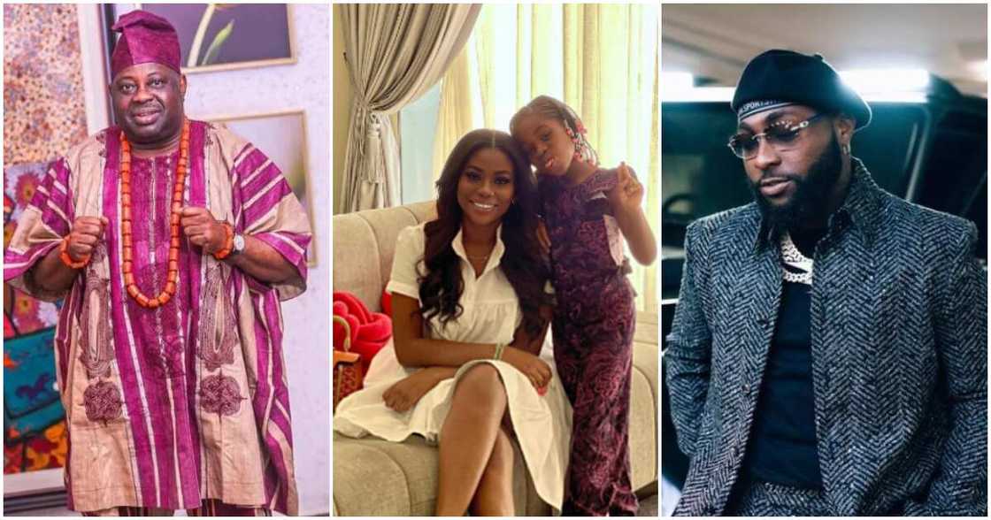 Photos of Dele Momodu, Sophia and Davido Photos of Dele Momodu, Sophia and Davido