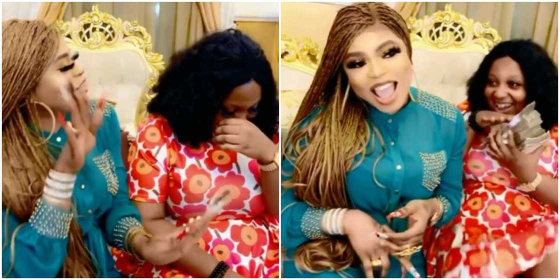 Bobrisky finally gives money to fan who was allegedly beaten up for getting tattoo of cross dresser Bobrisky finally gives money to fan who was allegedly beaten up for getting tattoo of cross dresser