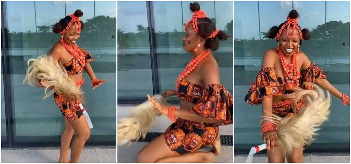 Lady dances to Ada Na Egbu Azu by Ogbogu Okonji and Anioma Brothers Int'l Band Lady dances to Ada Na Egbu Azu by Ogbogu Okonji and Anioma Brothers Int'l Band