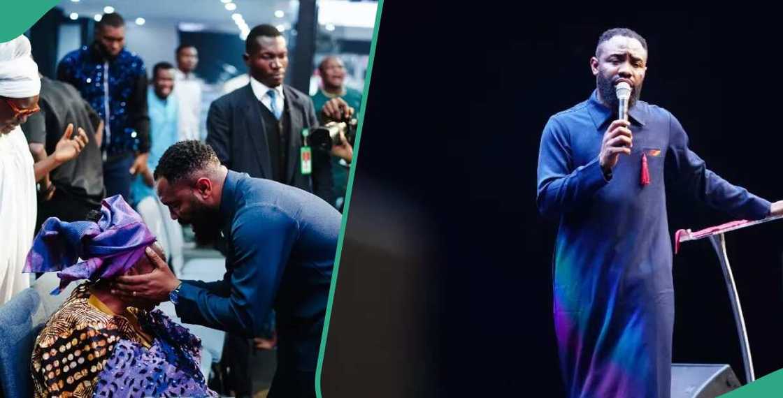 Woli Arole conducts deliverance session in church Woli Arole conducts deliverance session in church